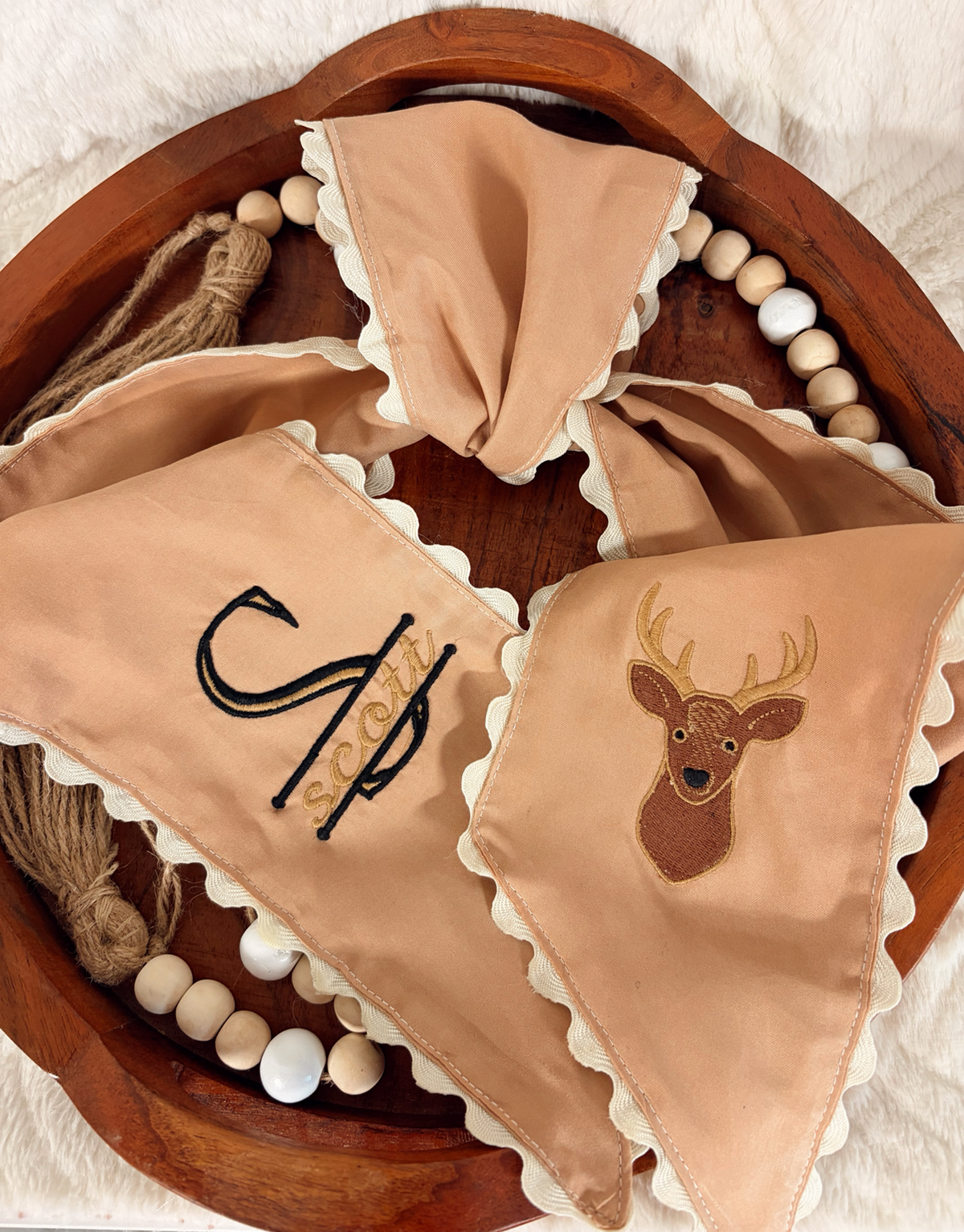 Personalized Monogram Wreath Sash